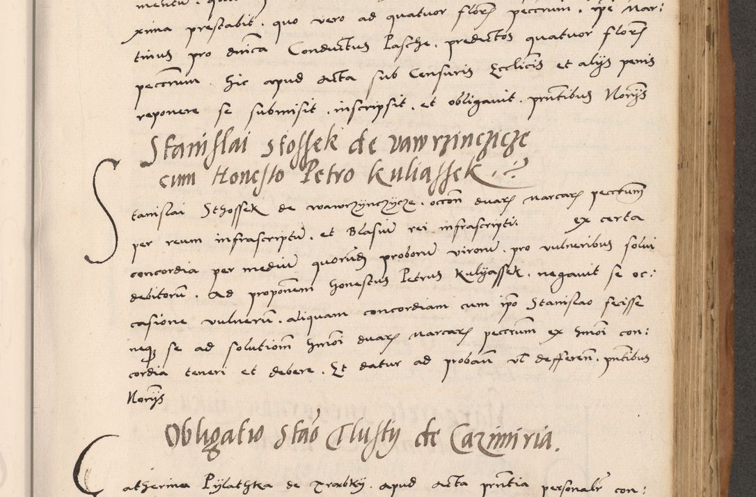 Zdjęcie nr 507 dla obiektu archiwalnego: Acta actorum causarum, sentenciarum tam diffinitivarum quam interlocutoriarum et obligacionum coram reverendo domino Petro Mischkowski custode Kielcensi, canonico vicarioque in spiritualibus generali Cracoviensi ad annum Domini millesimum quingentesimum octavum, cuius indicio est sexta, pontificatus sanctissimi in Christo patris et domini nostri domini Pauli divina providencia pape tercii feliciter moderni, anno coronacionis quarto decimo continuantur