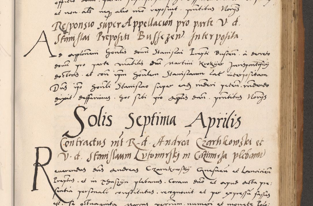 Zdjęcie nr 501 dla obiektu archiwalnego: Acta actorum causarum, sentenciarum tam diffinitivarum quam interlocutoriarum et obligacionum coram reverendo domino Petro Mischkowski custode Kielcensi, canonico vicarioque in spiritualibus generali Cracoviensi ad annum Domini millesimum quingentesimum octavum, cuius indicio est sexta, pontificatus sanctissimi in Christo patris et domini nostri domini Pauli divina providencia pape tercii feliciter moderni, anno coronacionis quarto decimo continuantur