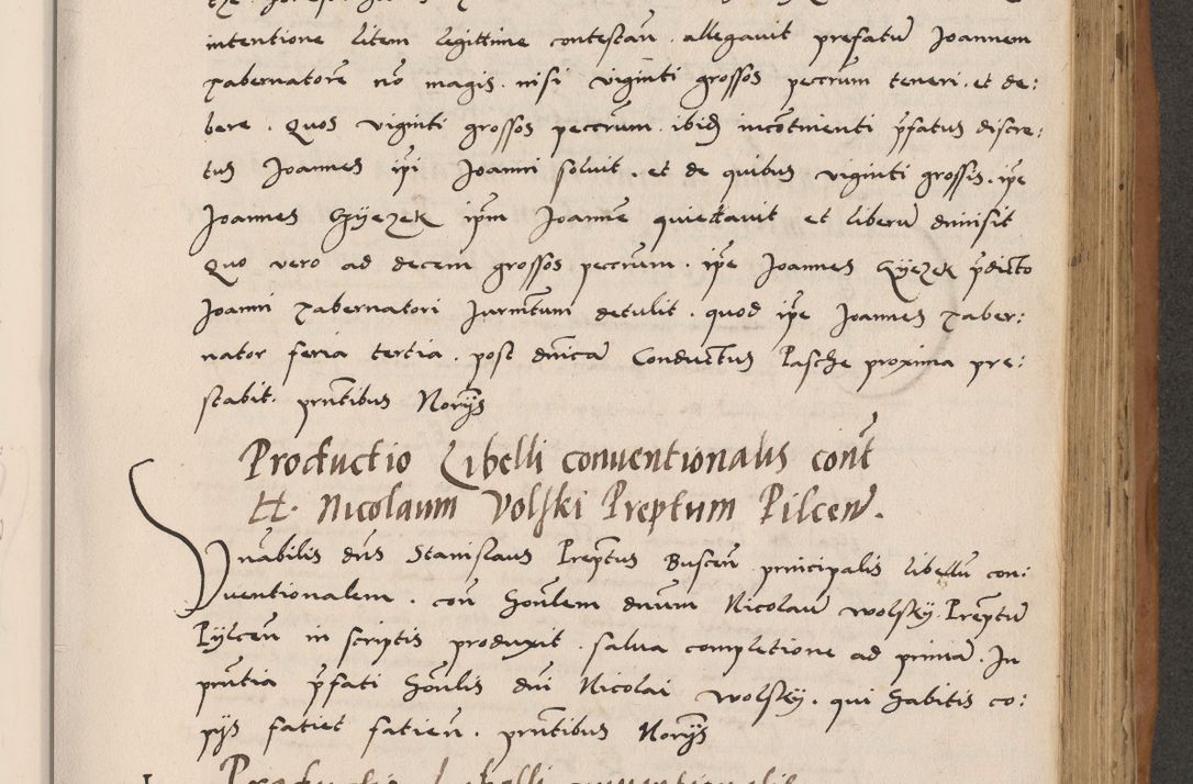Zdjęcie nr 497 dla obiektu archiwalnego: Acta actorum causarum, sentenciarum tam diffinitivarum quam interlocutoriarum et obligacionum coram reverendo domino Petro Mischkowski custode Kielcensi, canonico vicarioque in spiritualibus generali Cracoviensi ad annum Domini millesimum quingentesimum octavum, cuius indicio est sexta, pontificatus sanctissimi in Christo patris et domini nostri domini Pauli divina providencia pape tercii feliciter moderni, anno coronacionis quarto decimo continuantur
