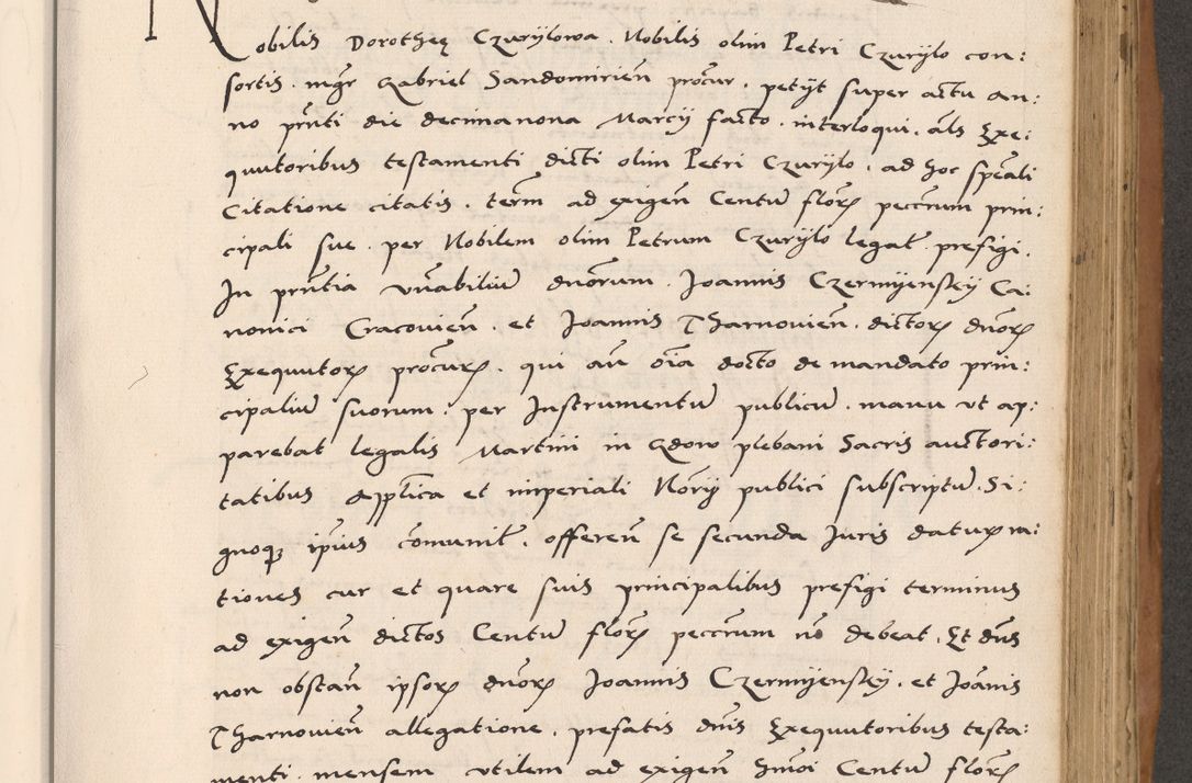 Zdjęcie nr 487 dla obiektu archiwalnego: Acta actorum causarum, sentenciarum tam diffinitivarum quam interlocutoriarum et obligacionum coram reverendo domino Petro Mischkowski custode Kielcensi, canonico vicarioque in spiritualibus generali Cracoviensi ad annum Domini millesimum quingentesimum octavum, cuius indicio est sexta, pontificatus sanctissimi in Christo patris et domini nostri domini Pauli divina providencia pape tercii feliciter moderni, anno coronacionis quarto decimo continuantur
