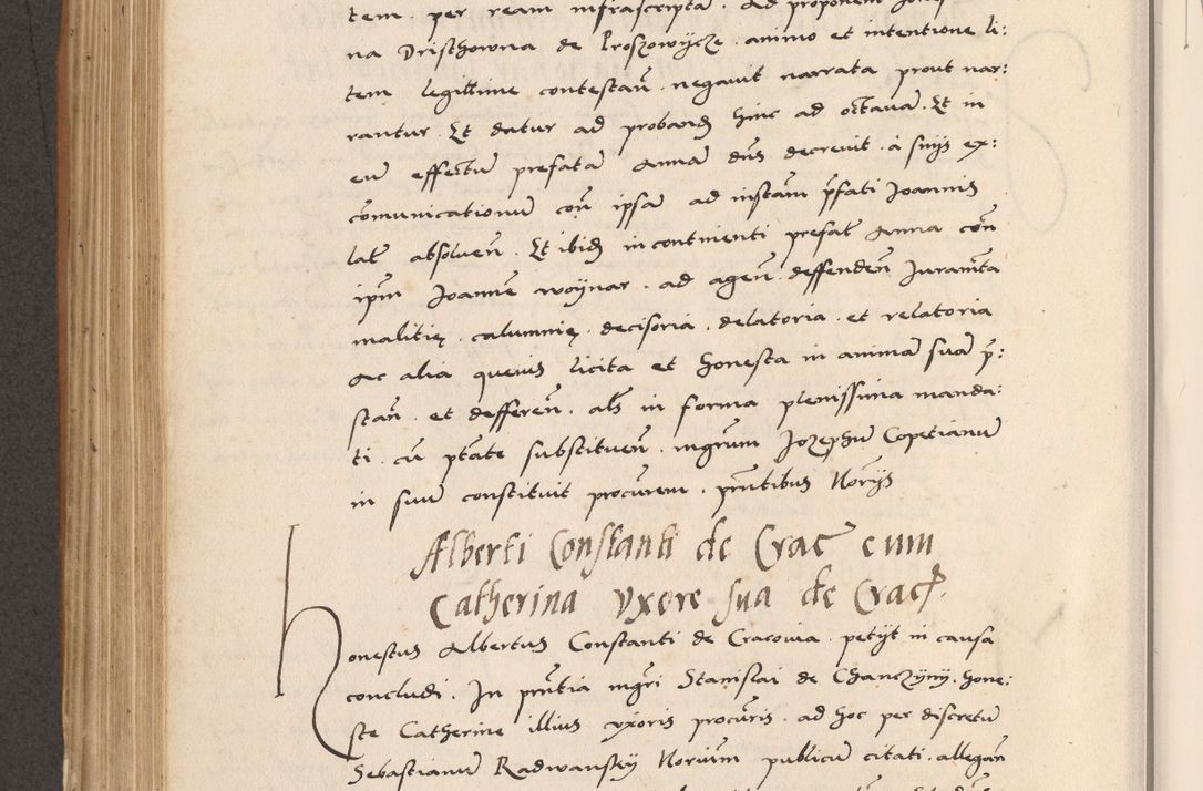 Zdjęcie nr 486 dla obiektu archiwalnego: Acta actorum causarum, sentenciarum tam diffinitivarum quam interlocutoriarum et obligacionum coram reverendo domino Petro Mischkowski custode Kielcensi, canonico vicarioque in spiritualibus generali Cracoviensi ad annum Domini millesimum quingentesimum octavum, cuius indicio est sexta, pontificatus sanctissimi in Christo patris et domini nostri domini Pauli divina providencia pape tercii feliciter moderni, anno coronacionis quarto decimo continuantur