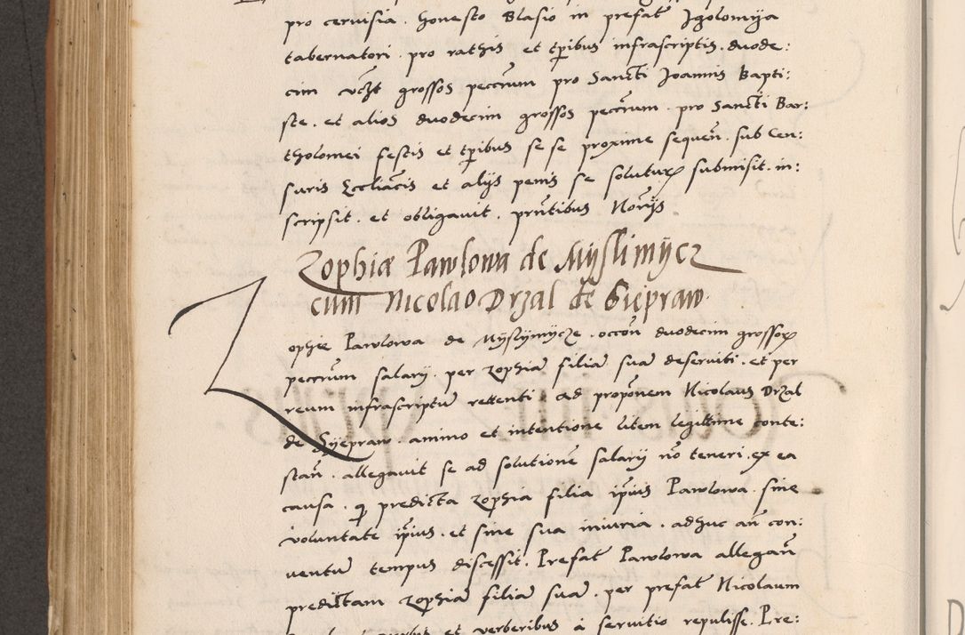 Zdjęcie nr 490 dla obiektu archiwalnego: Acta actorum causarum, sentenciarum tam diffinitivarum quam interlocutoriarum et obligacionum coram reverendo domino Petro Mischkowski custode Kielcensi, canonico vicarioque in spiritualibus generali Cracoviensi ad annum Domini millesimum quingentesimum octavum, cuius indicio est sexta, pontificatus sanctissimi in Christo patris et domini nostri domini Pauli divina providencia pape tercii feliciter moderni, anno coronacionis quarto decimo continuantur