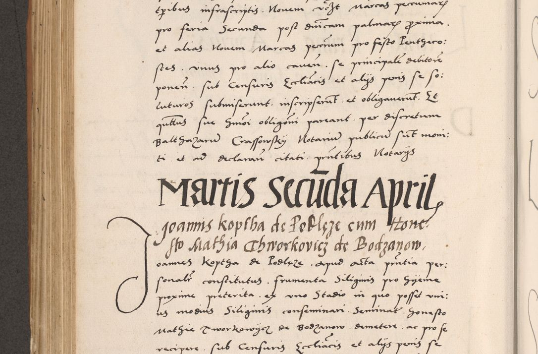 Zdjęcie nr 482 dla obiektu archiwalnego: Acta actorum causarum, sentenciarum tam diffinitivarum quam interlocutoriarum et obligacionum coram reverendo domino Petro Mischkowski custode Kielcensi, canonico vicarioque in spiritualibus generali Cracoviensi ad annum Domini millesimum quingentesimum octavum, cuius indicio est sexta, pontificatus sanctissimi in Christo patris et domini nostri domini Pauli divina providencia pape tercii feliciter moderni, anno coronacionis quarto decimo continuantur