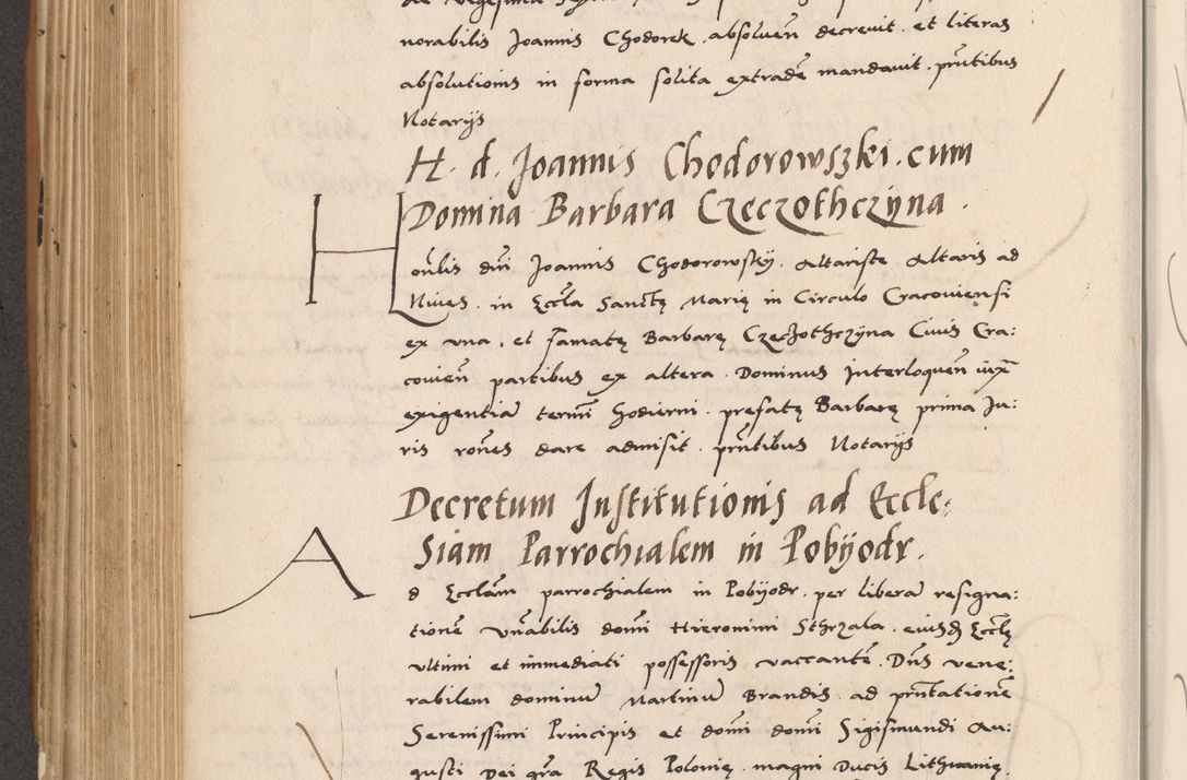 Zdjęcie nr 474 dla obiektu archiwalnego: Acta actorum causarum, sentenciarum tam diffinitivarum quam interlocutoriarum et obligacionum coram reverendo domino Petro Mischkowski custode Kielcensi, canonico vicarioque in spiritualibus generali Cracoviensi ad annum Domini millesimum quingentesimum octavum, cuius indicio est sexta, pontificatus sanctissimi in Christo patris et domini nostri domini Pauli divina providencia pape tercii feliciter moderni, anno coronacionis quarto decimo continuantur