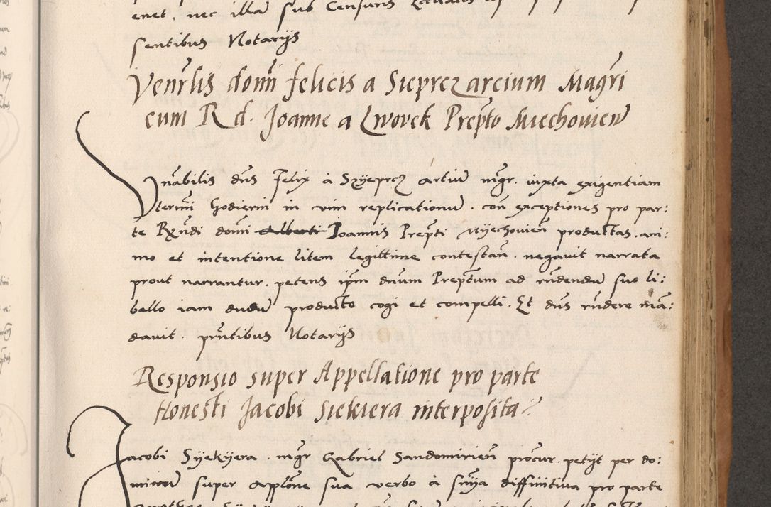 Zdjęcie nr 473 dla obiektu archiwalnego: Acta actorum causarum, sentenciarum tam diffinitivarum quam interlocutoriarum et obligacionum coram reverendo domino Petro Mischkowski custode Kielcensi, canonico vicarioque in spiritualibus generali Cracoviensi ad annum Domini millesimum quingentesimum octavum, cuius indicio est sexta, pontificatus sanctissimi in Christo patris et domini nostri domini Pauli divina providencia pape tercii feliciter moderni, anno coronacionis quarto decimo continuantur