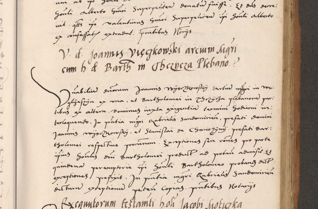 Zdjęcie nr 471 dla obiektu archiwalnego: Acta actorum causarum, sentenciarum tam diffinitivarum quam interlocutoriarum et obligacionum coram reverendo domino Petro Mischkowski custode Kielcensi, canonico vicarioque in spiritualibus generali Cracoviensi ad annum Domini millesimum quingentesimum octavum, cuius indicio est sexta, pontificatus sanctissimi in Christo patris et domini nostri domini Pauli divina providencia pape tercii feliciter moderni, anno coronacionis quarto decimo continuantur