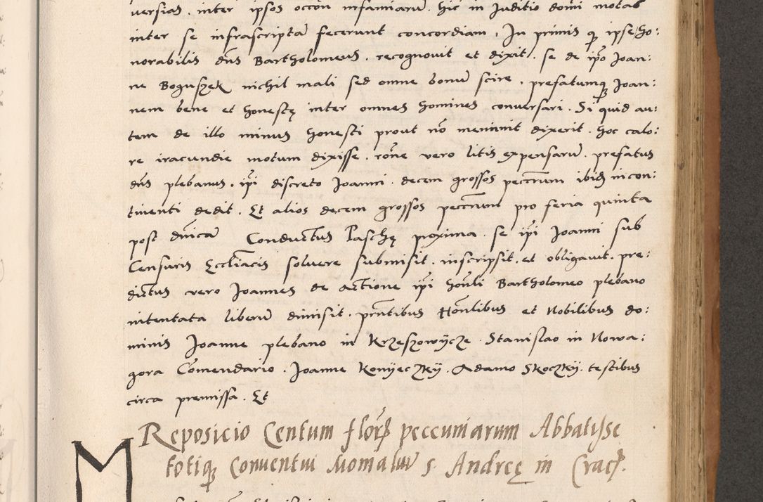 Zdjęcie nr 469 dla obiektu archiwalnego: Acta actorum causarum, sentenciarum tam diffinitivarum quam interlocutoriarum et obligacionum coram reverendo domino Petro Mischkowski custode Kielcensi, canonico vicarioque in spiritualibus generali Cracoviensi ad annum Domini millesimum quingentesimum octavum, cuius indicio est sexta, pontificatus sanctissimi in Christo patris et domini nostri domini Pauli divina providencia pape tercii feliciter moderni, anno coronacionis quarto decimo continuantur