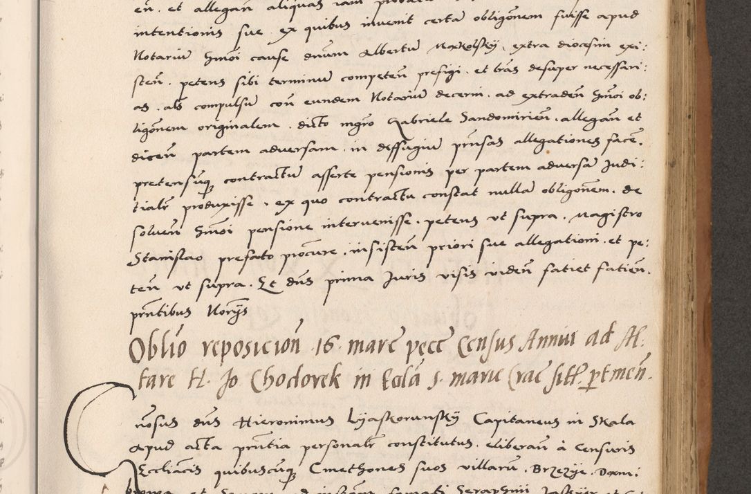 Zdjęcie nr 467 dla obiektu archiwalnego: Acta actorum causarum, sentenciarum tam diffinitivarum quam interlocutoriarum et obligacionum coram reverendo domino Petro Mischkowski custode Kielcensi, canonico vicarioque in spiritualibus generali Cracoviensi ad annum Domini millesimum quingentesimum octavum, cuius indicio est sexta, pontificatus sanctissimi in Christo patris et domini nostri domini Pauli divina providencia pape tercii feliciter moderni, anno coronacionis quarto decimo continuantur