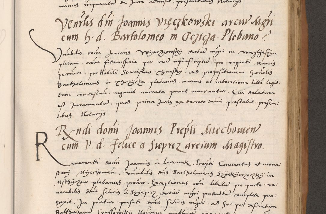 Zdjęcie nr 459 dla obiektu archiwalnego: Acta actorum causarum, sentenciarum tam diffinitivarum quam interlocutoriarum et obligacionum coram reverendo domino Petro Mischkowski custode Kielcensi, canonico vicarioque in spiritualibus generali Cracoviensi ad annum Domini millesimum quingentesimum octavum, cuius indicio est sexta, pontificatus sanctissimi in Christo patris et domini nostri domini Pauli divina providencia pape tercii feliciter moderni, anno coronacionis quarto decimo continuantur