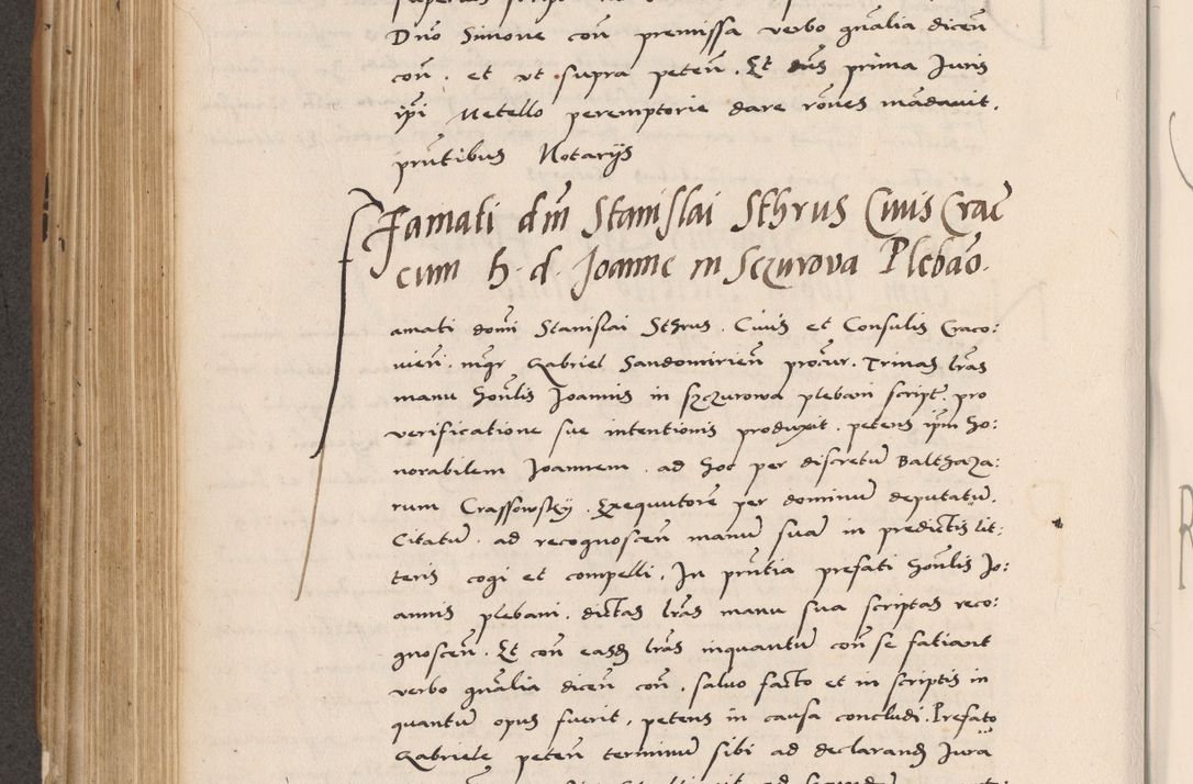 Zdjęcie nr 458 dla obiektu archiwalnego: Acta actorum causarum, sentenciarum tam diffinitivarum quam interlocutoriarum et obligacionum coram reverendo domino Petro Mischkowski custode Kielcensi, canonico vicarioque in spiritualibus generali Cracoviensi ad annum Domini millesimum quingentesimum octavum, cuius indicio est sexta, pontificatus sanctissimi in Christo patris et domini nostri domini Pauli divina providencia pape tercii feliciter moderni, anno coronacionis quarto decimo continuantur