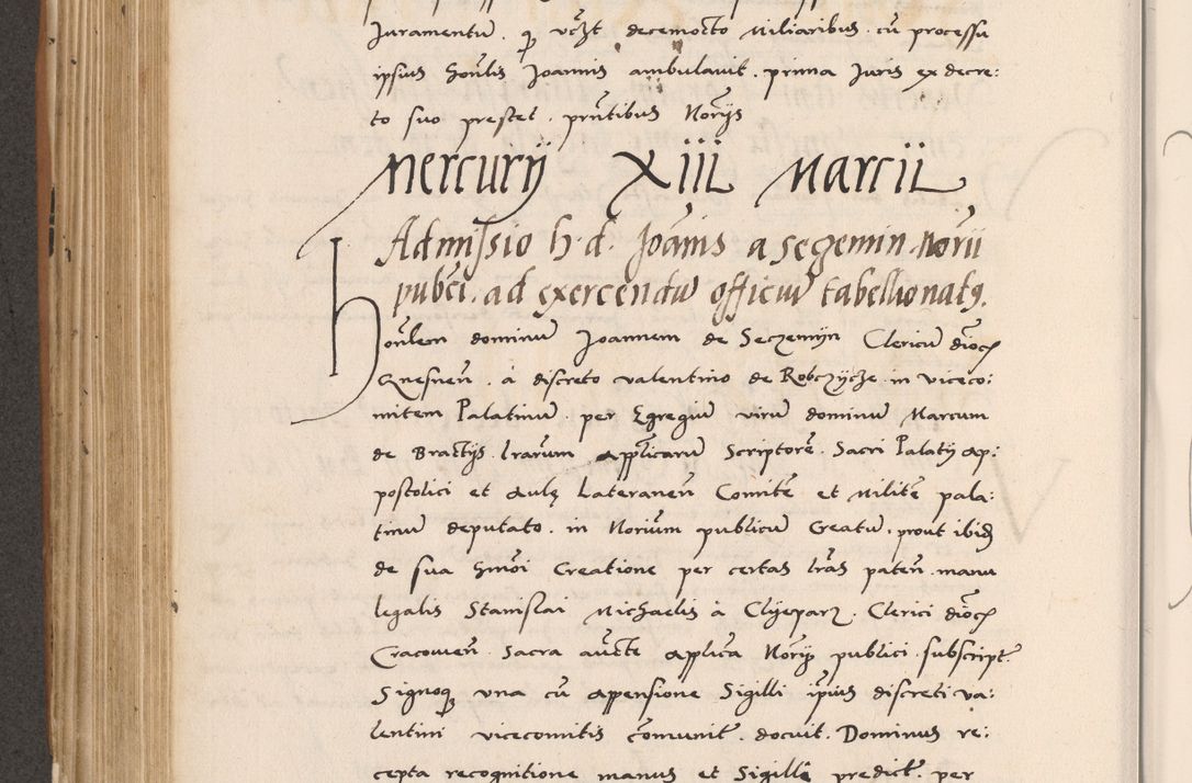 Zdjęcie nr 440 dla obiektu archiwalnego: Acta actorum causarum, sentenciarum tam diffinitivarum quam interlocutoriarum et obligacionum coram reverendo domino Petro Mischkowski custode Kielcensi, canonico vicarioque in spiritualibus generali Cracoviensi ad annum Domini millesimum quingentesimum octavum, cuius indicio est sexta, pontificatus sanctissimi in Christo patris et domini nostri domini Pauli divina providencia pape tercii feliciter moderni, anno coronacionis quarto decimo continuantur
