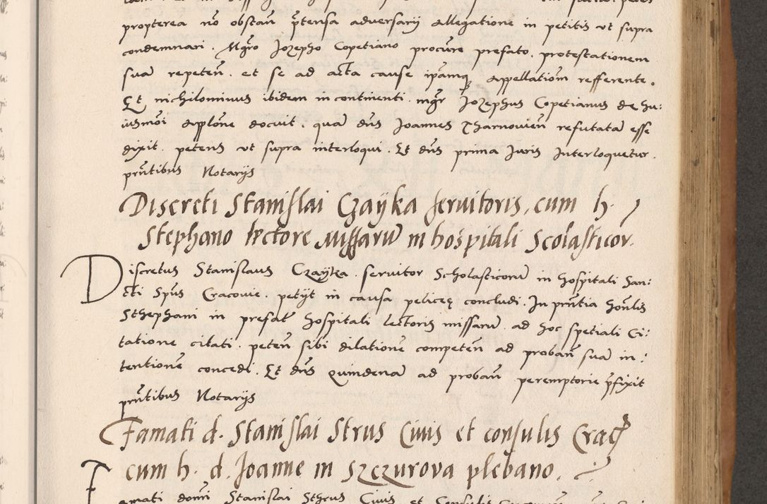 Zdjęcie nr 435 dla obiektu archiwalnego: Acta actorum causarum, sentenciarum tam diffinitivarum quam interlocutoriarum et obligacionum coram reverendo domino Petro Mischkowski custode Kielcensi, canonico vicarioque in spiritualibus generali Cracoviensi ad annum Domini millesimum quingentesimum octavum, cuius indicio est sexta, pontificatus sanctissimi in Christo patris et domini nostri domini Pauli divina providencia pape tercii feliciter moderni, anno coronacionis quarto decimo continuantur