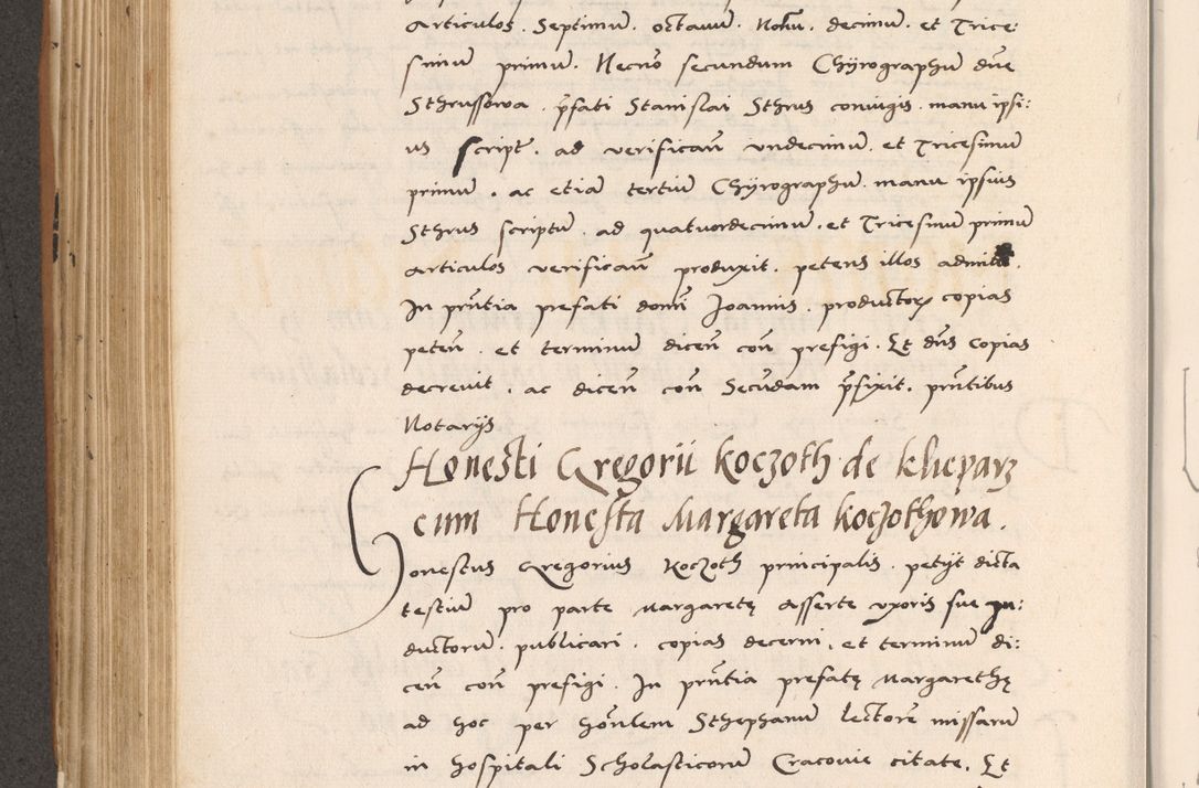 Zdjęcie nr 436 dla obiektu archiwalnego: Acta actorum causarum, sentenciarum tam diffinitivarum quam interlocutoriarum et obligacionum coram reverendo domino Petro Mischkowski custode Kielcensi, canonico vicarioque in spiritualibus generali Cracoviensi ad annum Domini millesimum quingentesimum octavum, cuius indicio est sexta, pontificatus sanctissimi in Christo patris et domini nostri domini Pauli divina providencia pape tercii feliciter moderni, anno coronacionis quarto decimo continuantur