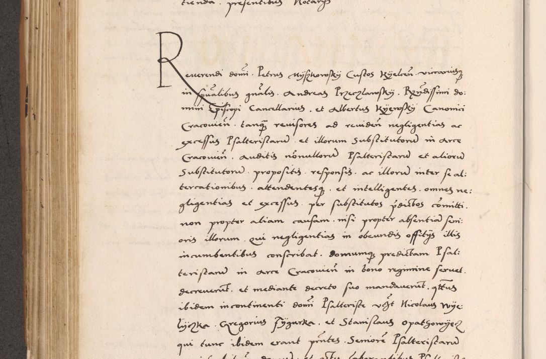 Zdjęcie nr 428 dla obiektu archiwalnego: Acta actorum causarum, sentenciarum tam diffinitivarum quam interlocutoriarum et obligacionum coram reverendo domino Petro Mischkowski custode Kielcensi, canonico vicarioque in spiritualibus generali Cracoviensi ad annum Domini millesimum quingentesimum octavum, cuius indicio est sexta, pontificatus sanctissimi in Christo patris et domini nostri domini Pauli divina providencia pape tercii feliciter moderni, anno coronacionis quarto decimo continuantur