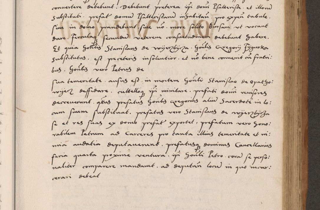 Zdjęcie nr 429 dla obiektu archiwalnego: Acta actorum causarum, sentenciarum tam diffinitivarum quam interlocutoriarum et obligacionum coram reverendo domino Petro Mischkowski custode Kielcensi, canonico vicarioque in spiritualibus generali Cracoviensi ad annum Domini millesimum quingentesimum octavum, cuius indicio est sexta, pontificatus sanctissimi in Christo patris et domini nostri domini Pauli divina providencia pape tercii feliciter moderni, anno coronacionis quarto decimo continuantur