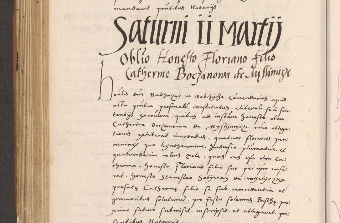 Zdjęcie nr 426 dla obiektu archiwalnego: Acta actorum causarum, sentenciarum tam diffinitivarum quam interlocutoriarum et obligacionum coram reverendo domino Petro Mischkowski custode Kielcensi, canonico vicarioque in spiritualibus generali Cracoviensi ad annum Domini millesimum quingentesimum octavum, cuius indicio est sexta, pontificatus sanctissimi in Christo patris et domini nostri domini Pauli divina providencia pape tercii feliciter moderni, anno coronacionis quarto decimo continuantur
