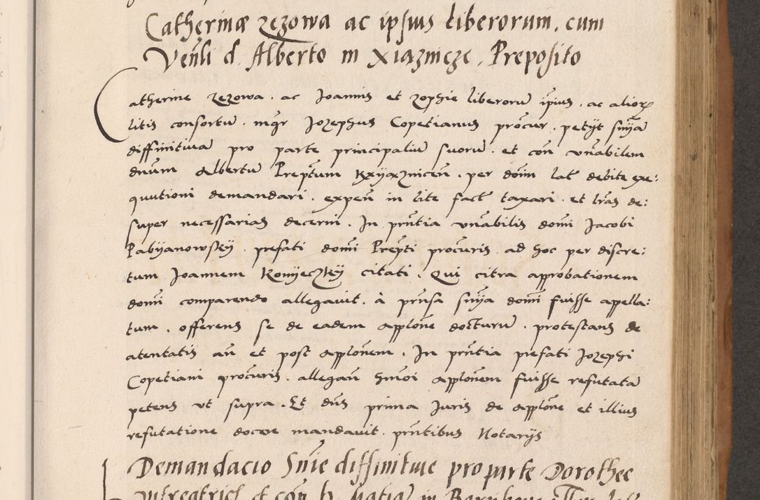 Zdjęcie nr 415 dla obiektu archiwalnego: Acta actorum causarum, sentenciarum tam diffinitivarum quam interlocutoriarum et obligacionum coram reverendo domino Petro Mischkowski custode Kielcensi, canonico vicarioque in spiritualibus generali Cracoviensi ad annum Domini millesimum quingentesimum octavum, cuius indicio est sexta, pontificatus sanctissimi in Christo patris et domini nostri domini Pauli divina providencia pape tercii feliciter moderni, anno coronacionis quarto decimo continuantur
