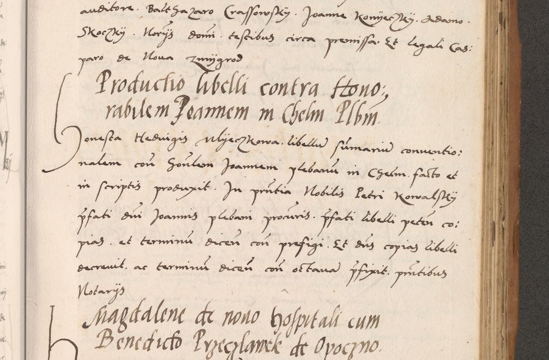 Zdjęcie nr 611 dla obiektu archiwalnego: Acta actorum causarum, sentenciarum tam diffinitivarum quam interlocutoriarum et obligacionum coram reverendo domino Petro Mischkowski custode Kielcensi, canonico vicarioque in spiritualibus generali Cracoviensi ad annum Domini millesimum quingentesimum octavum, cuius indicio est sexta, pontificatus sanctissimi in Christo patris et domini nostri domini Pauli divina providencia pape tercii feliciter moderni, anno coronacionis quarto decimo continuantur