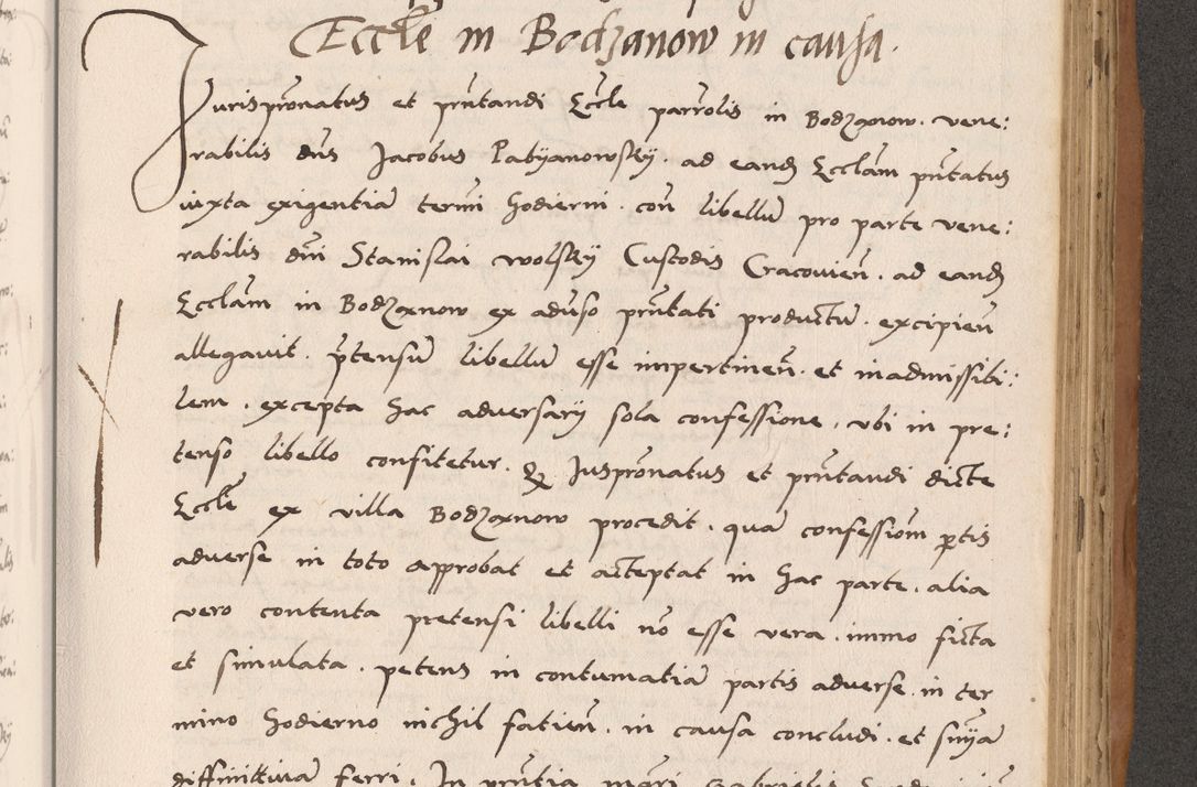 Zdjęcie nr 607 dla obiektu archiwalnego: Acta actorum causarum, sentenciarum tam diffinitivarum quam interlocutoriarum et obligacionum coram reverendo domino Petro Mischkowski custode Kielcensi, canonico vicarioque in spiritualibus generali Cracoviensi ad annum Domini millesimum quingentesimum octavum, cuius indicio est sexta, pontificatus sanctissimi in Christo patris et domini nostri domini Pauli divina providencia pape tercii feliciter moderni, anno coronacionis quarto decimo continuantur
