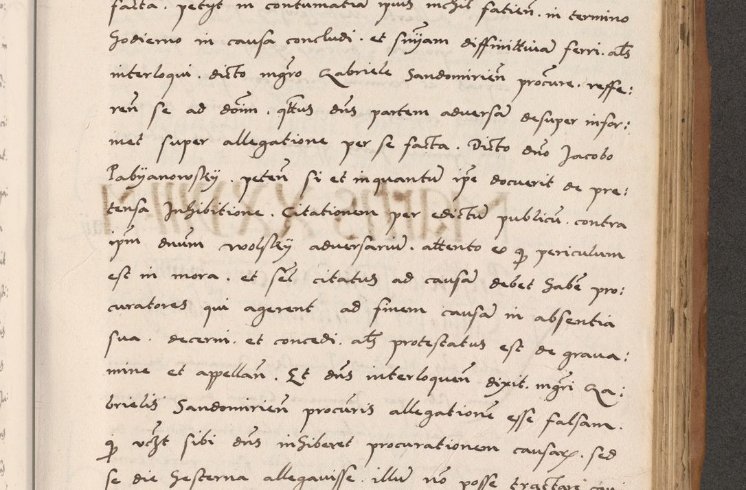 Zdjęcie nr 609 dla obiektu archiwalnego: Acta actorum causarum, sentenciarum tam diffinitivarum quam interlocutoriarum et obligacionum coram reverendo domino Petro Mischkowski custode Kielcensi, canonico vicarioque in spiritualibus generali Cracoviensi ad annum Domini millesimum quingentesimum octavum, cuius indicio est sexta, pontificatus sanctissimi in Christo patris et domini nostri domini Pauli divina providencia pape tercii feliciter moderni, anno coronacionis quarto decimo continuantur