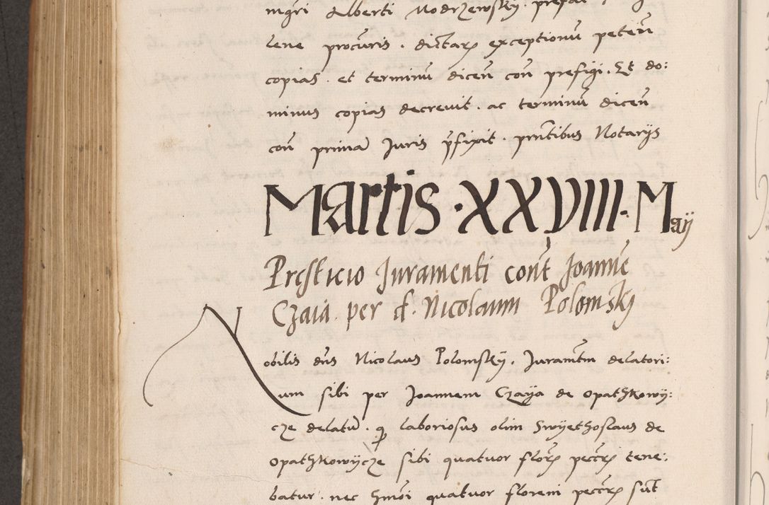 Zdjęcie nr 610 dla obiektu archiwalnego: Acta actorum causarum, sentenciarum tam diffinitivarum quam interlocutoriarum et obligacionum coram reverendo domino Petro Mischkowski custode Kielcensi, canonico vicarioque in spiritualibus generali Cracoviensi ad annum Domini millesimum quingentesimum octavum, cuius indicio est sexta, pontificatus sanctissimi in Christo patris et domini nostri domini Pauli divina providencia pape tercii feliciter moderni, anno coronacionis quarto decimo continuantur