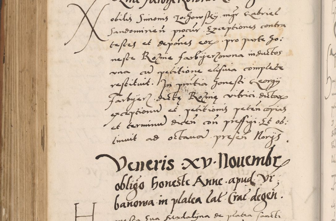Zdjęcie nr 804 dla obiektu archiwalnego: Acta actorum causarum, sentenciarum tam diffinitivarum quam interlocutoriarum et obligacionum coram reverendo domino Petro Mischkowski custode Kielcensi, canonico vicarioque in spiritualibus generali Cracoviensi ad annum Domini millesimum quingentesimum octavum, cuius indicio est sexta, pontificatus sanctissimi in Christo patris et domini nostri domini Pauli divina providencia pape tercii feliciter moderni, anno coronacionis quarto decimo continuantur