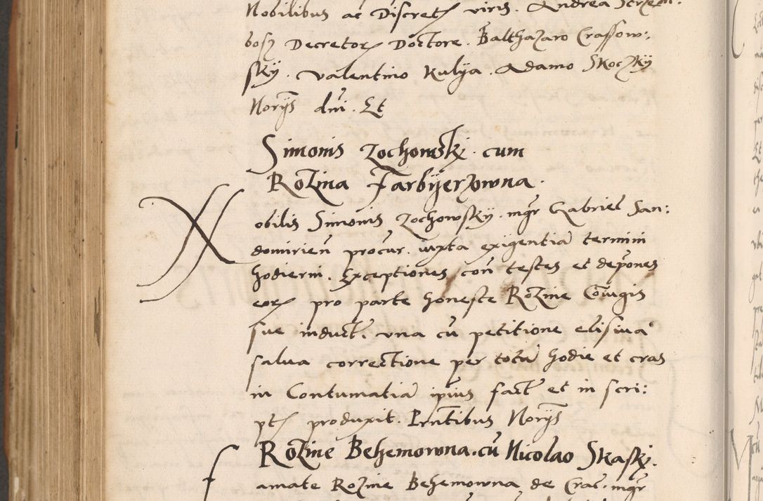 Zdjęcie nr 802 dla obiektu archiwalnego: Acta actorum causarum, sentenciarum tam diffinitivarum quam interlocutoriarum et obligacionum coram reverendo domino Petro Mischkowski custode Kielcensi, canonico vicarioque in spiritualibus generali Cracoviensi ad annum Domini millesimum quingentesimum octavum, cuius indicio est sexta, pontificatus sanctissimi in Christo patris et domini nostri domini Pauli divina providencia pape tercii feliciter moderni, anno coronacionis quarto decimo continuantur