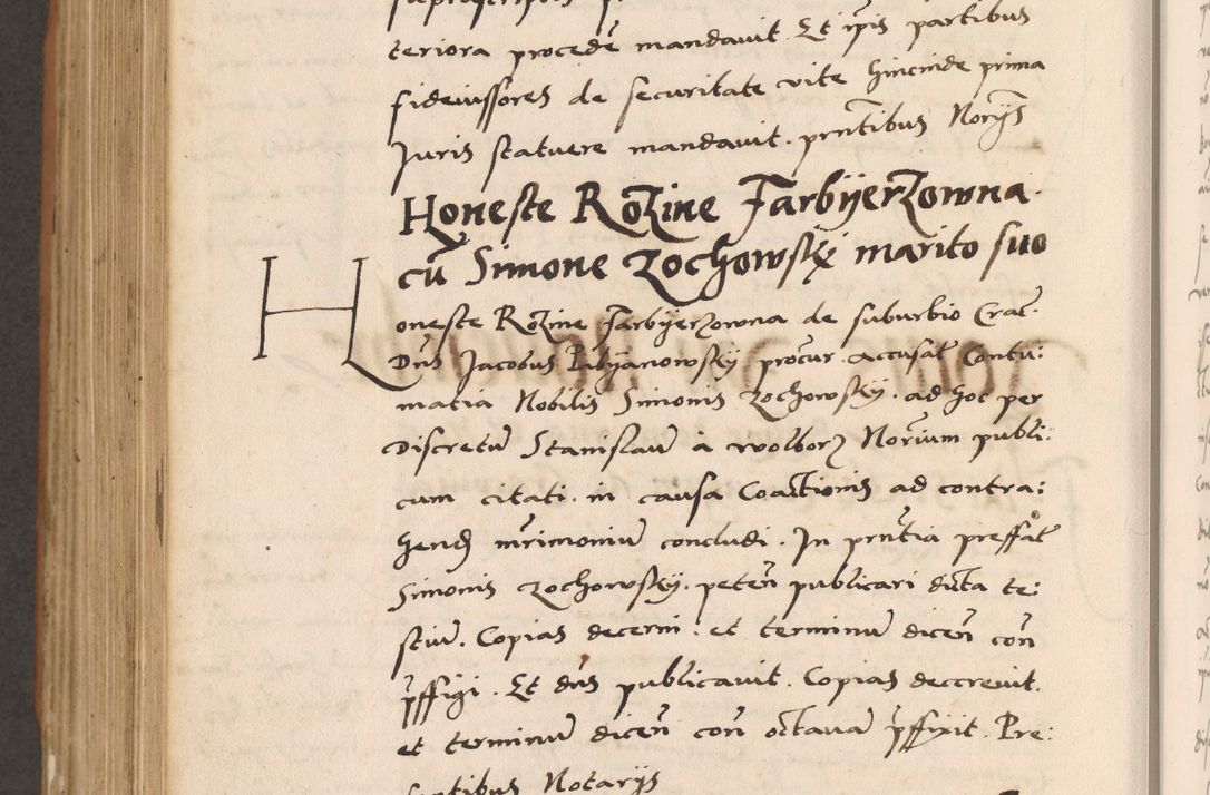 Zdjęcie nr 798 dla obiektu archiwalnego: Acta actorum causarum, sentenciarum tam diffinitivarum quam interlocutoriarum et obligacionum coram reverendo domino Petro Mischkowski custode Kielcensi, canonico vicarioque in spiritualibus generali Cracoviensi ad annum Domini millesimum quingentesimum octavum, cuius indicio est sexta, pontificatus sanctissimi in Christo patris et domini nostri domini Pauli divina providencia pape tercii feliciter moderni, anno coronacionis quarto decimo continuantur