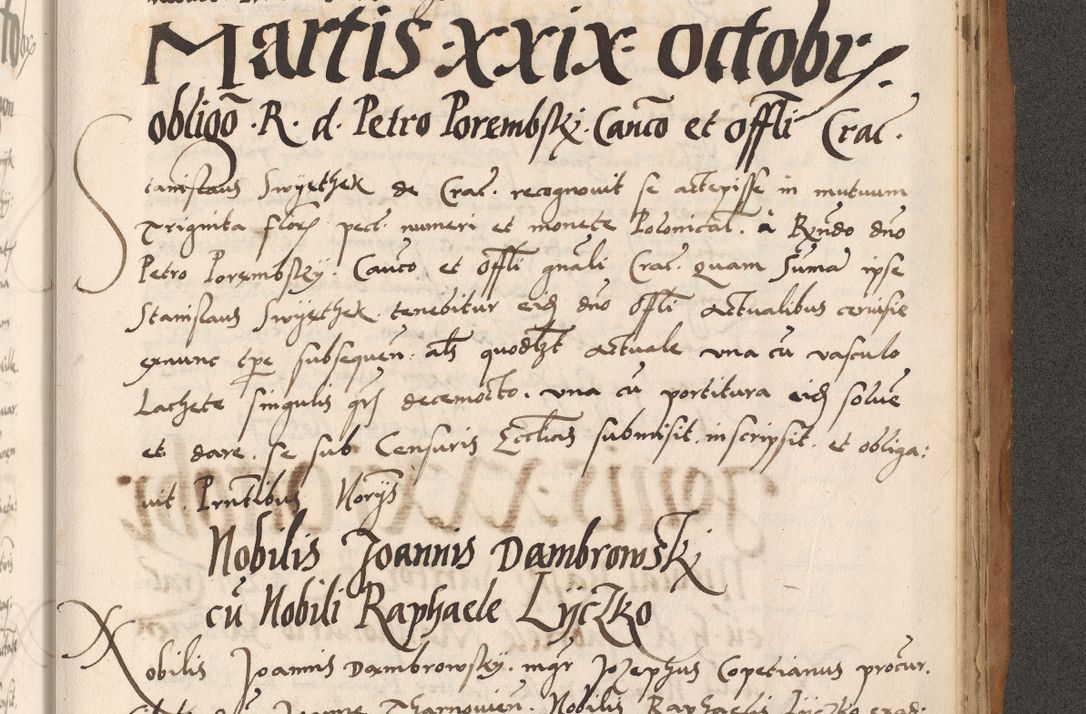 Zdjęcie nr 785 dla obiektu archiwalnego: Acta actorum causarum, sentenciarum tam diffinitivarum quam interlocutoriarum et obligacionum coram reverendo domino Petro Mischkowski custode Kielcensi, canonico vicarioque in spiritualibus generali Cracoviensi ad annum Domini millesimum quingentesimum octavum, cuius indicio est sexta, pontificatus sanctissimi in Christo patris et domini nostri domini Pauli divina providencia pape tercii feliciter moderni, anno coronacionis quarto decimo continuantur