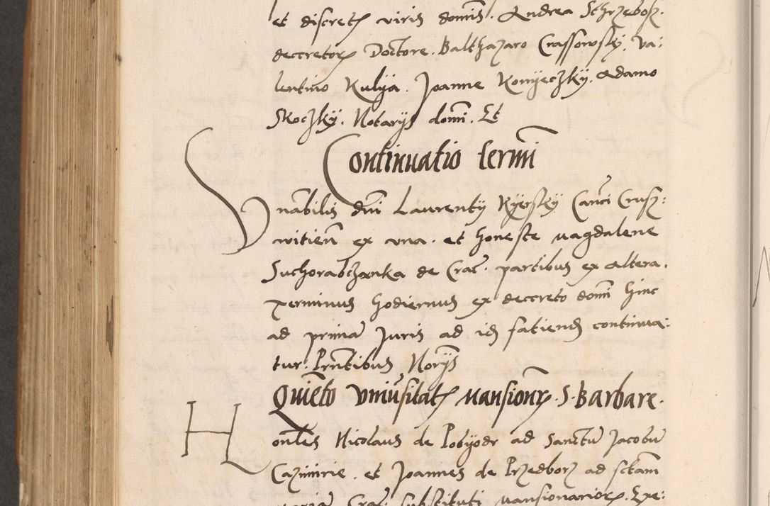 Zdjęcie nr 772 dla obiektu archiwalnego: Acta actorum causarum, sentenciarum tam diffinitivarum quam interlocutoriarum et obligacionum coram reverendo domino Petro Mischkowski custode Kielcensi, canonico vicarioque in spiritualibus generali Cracoviensi ad annum Domini millesimum quingentesimum octavum, cuius indicio est sexta, pontificatus sanctissimi in Christo patris et domini nostri domini Pauli divina providencia pape tercii feliciter moderni, anno coronacionis quarto decimo continuantur