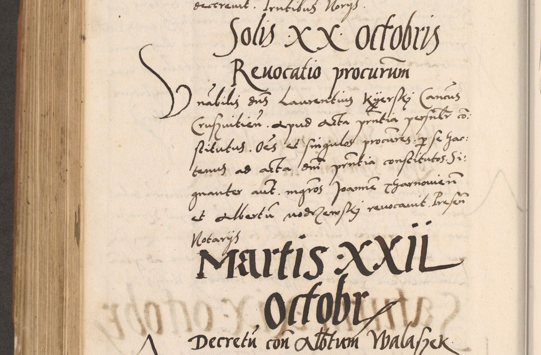 Zdjęcie nr 774 dla obiektu archiwalnego: Acta actorum causarum, sentenciarum tam diffinitivarum quam interlocutoriarum et obligacionum coram reverendo domino Petro Mischkowski custode Kielcensi, canonico vicarioque in spiritualibus generali Cracoviensi ad annum Domini millesimum quingentesimum octavum, cuius indicio est sexta, pontificatus sanctissimi in Christo patris et domini nostri domini Pauli divina providencia pape tercii feliciter moderni, anno coronacionis quarto decimo continuantur