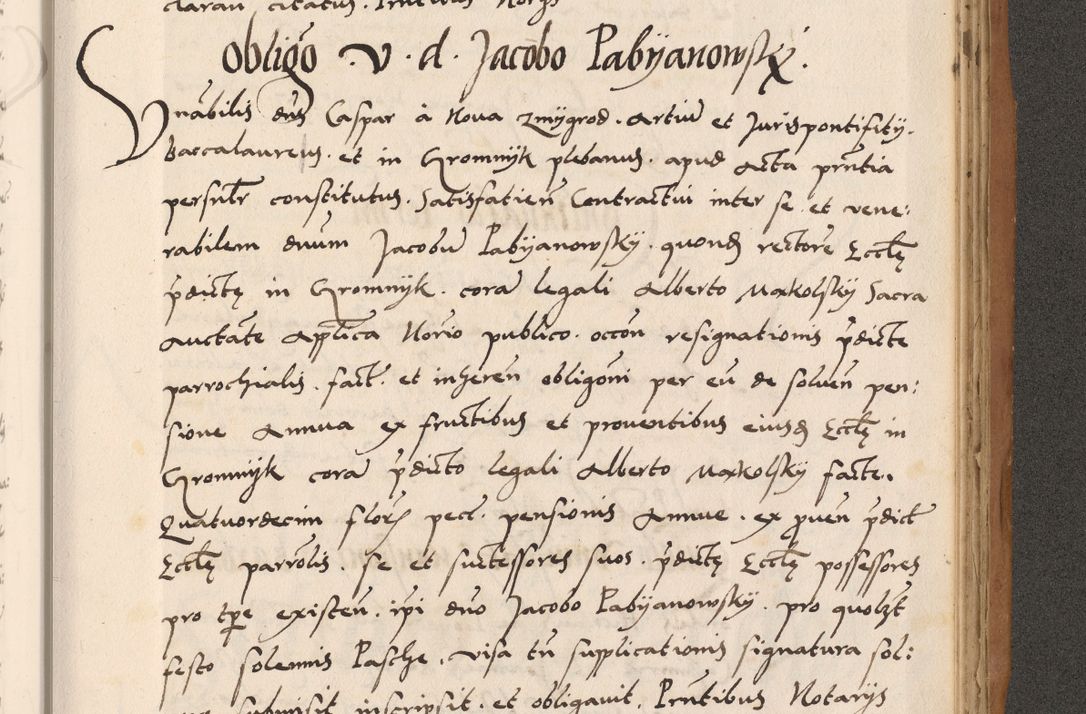 Zdjęcie nr 771 dla obiektu archiwalnego: Acta actorum causarum, sentenciarum tam diffinitivarum quam interlocutoriarum et obligacionum coram reverendo domino Petro Mischkowski custode Kielcensi, canonico vicarioque in spiritualibus generali Cracoviensi ad annum Domini millesimum quingentesimum octavum, cuius indicio est sexta, pontificatus sanctissimi in Christo patris et domini nostri domini Pauli divina providencia pape tercii feliciter moderni, anno coronacionis quarto decimo continuantur