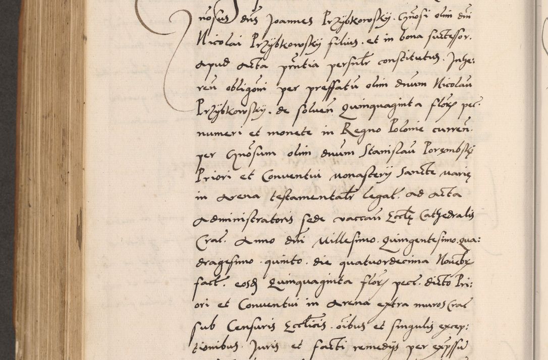 Zdjęcie nr 770 dla obiektu archiwalnego: Acta actorum causarum, sentenciarum tam diffinitivarum quam interlocutoriarum et obligacionum coram reverendo domino Petro Mischkowski custode Kielcensi, canonico vicarioque in spiritualibus generali Cracoviensi ad annum Domini millesimum quingentesimum octavum, cuius indicio est sexta, pontificatus sanctissimi in Christo patris et domini nostri domini Pauli divina providencia pape tercii feliciter moderni, anno coronacionis quarto decimo continuantur