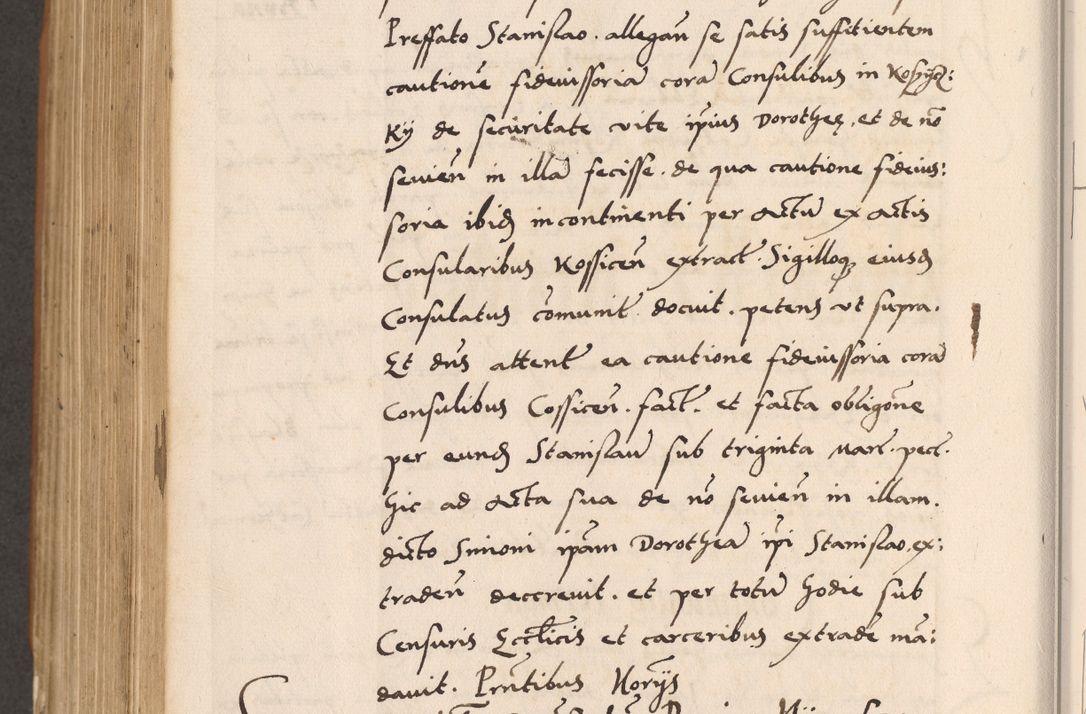 Zdjęcie nr 766 dla obiektu archiwalnego: Acta actorum causarum, sentenciarum tam diffinitivarum quam interlocutoriarum et obligacionum coram reverendo domino Petro Mischkowski custode Kielcensi, canonico vicarioque in spiritualibus generali Cracoviensi ad annum Domini millesimum quingentesimum octavum, cuius indicio est sexta, pontificatus sanctissimi in Christo patris et domini nostri domini Pauli divina providencia pape tercii feliciter moderni, anno coronacionis quarto decimo continuantur