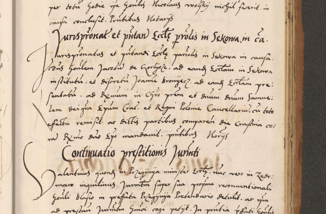 Zdjęcie nr 761 dla obiektu archiwalnego: Acta actorum causarum, sentenciarum tam diffinitivarum quam interlocutoriarum et obligacionum coram reverendo domino Petro Mischkowski custode Kielcensi, canonico vicarioque in spiritualibus generali Cracoviensi ad annum Domini millesimum quingentesimum octavum, cuius indicio est sexta, pontificatus sanctissimi in Christo patris et domini nostri domini Pauli divina providencia pape tercii feliciter moderni, anno coronacionis quarto decimo continuantur
