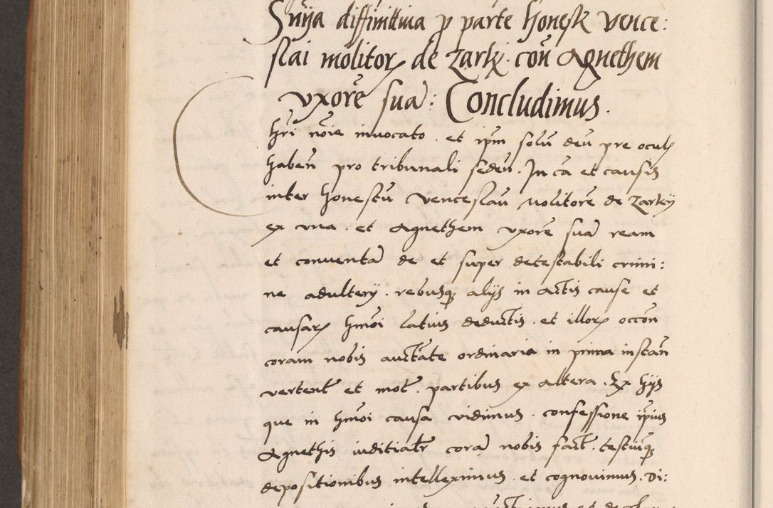 Zdjęcie nr 756 dla obiektu archiwalnego: Acta actorum causarum, sentenciarum tam diffinitivarum quam interlocutoriarum et obligacionum coram reverendo domino Petro Mischkowski custode Kielcensi, canonico vicarioque in spiritualibus generali Cracoviensi ad annum Domini millesimum quingentesimum octavum, cuius indicio est sexta, pontificatus sanctissimi in Christo patris et domini nostri domini Pauli divina providencia pape tercii feliciter moderni, anno coronacionis quarto decimo continuantur