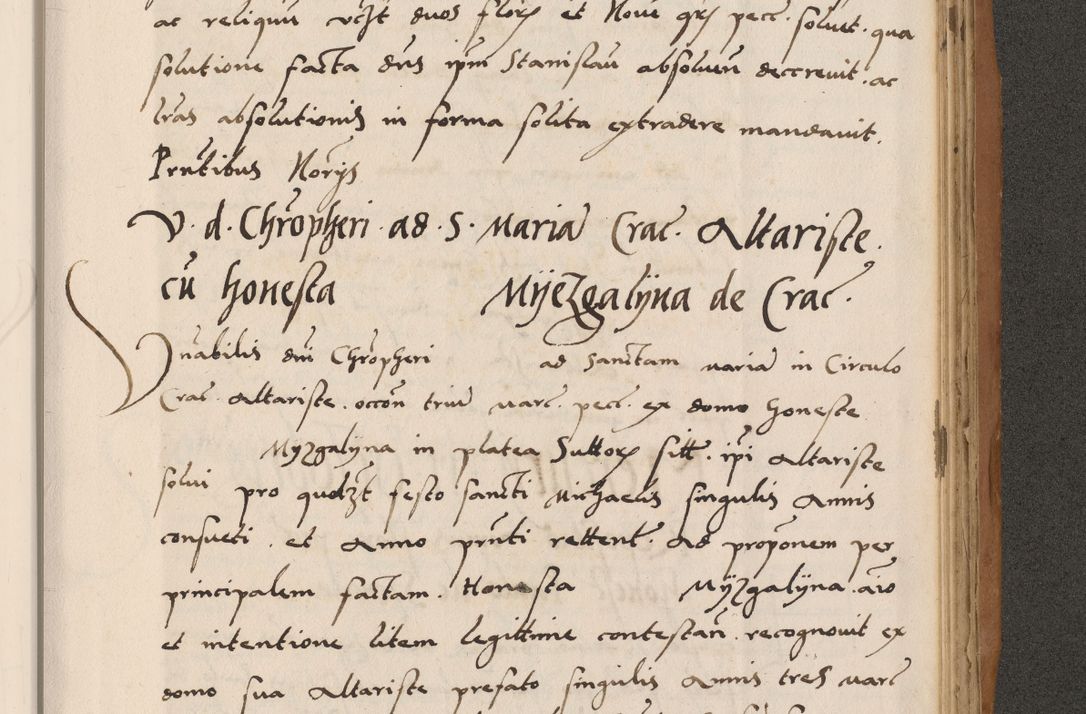 Zdjęcie nr 751 dla obiektu archiwalnego: Acta actorum causarum, sentenciarum tam diffinitivarum quam interlocutoriarum et obligacionum coram reverendo domino Petro Mischkowski custode Kielcensi, canonico vicarioque in spiritualibus generali Cracoviensi ad annum Domini millesimum quingentesimum octavum, cuius indicio est sexta, pontificatus sanctissimi in Christo patris et domini nostri domini Pauli divina providencia pape tercii feliciter moderni, anno coronacionis quarto decimo continuantur
