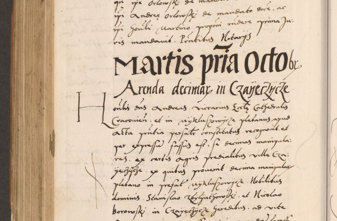 Zdjęcie nr 746 dla obiektu archiwalnego: Acta actorum causarum, sentenciarum tam diffinitivarum quam interlocutoriarum et obligacionum coram reverendo domino Petro Mischkowski custode Kielcensi, canonico vicarioque in spiritualibus generali Cracoviensi ad annum Domini millesimum quingentesimum octavum, cuius indicio est sexta, pontificatus sanctissimi in Christo patris et domini nostri domini Pauli divina providencia pape tercii feliciter moderni, anno coronacionis quarto decimo continuantur