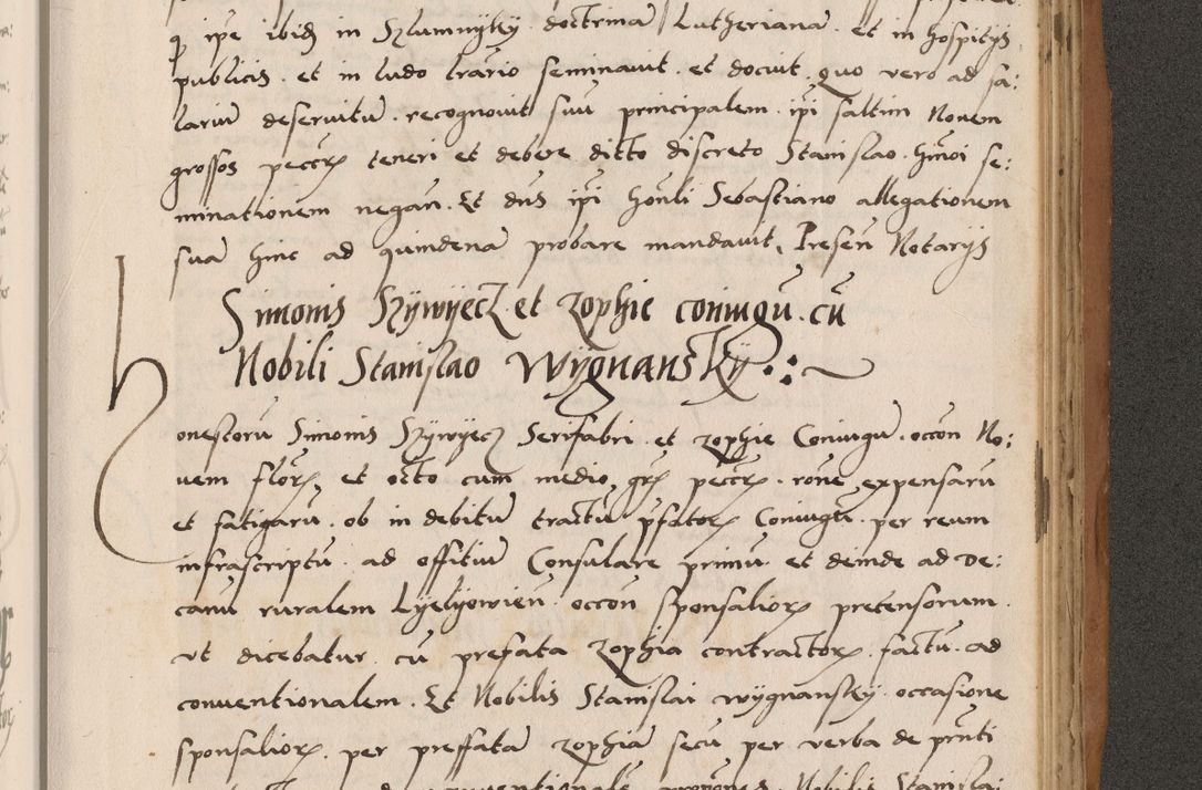 Zdjęcie nr 743 dla obiektu archiwalnego: Acta actorum causarum, sentenciarum tam diffinitivarum quam interlocutoriarum et obligacionum coram reverendo domino Petro Mischkowski custode Kielcensi, canonico vicarioque in spiritualibus generali Cracoviensi ad annum Domini millesimum quingentesimum octavum, cuius indicio est sexta, pontificatus sanctissimi in Christo patris et domini nostri domini Pauli divina providencia pape tercii feliciter moderni, anno coronacionis quarto decimo continuantur