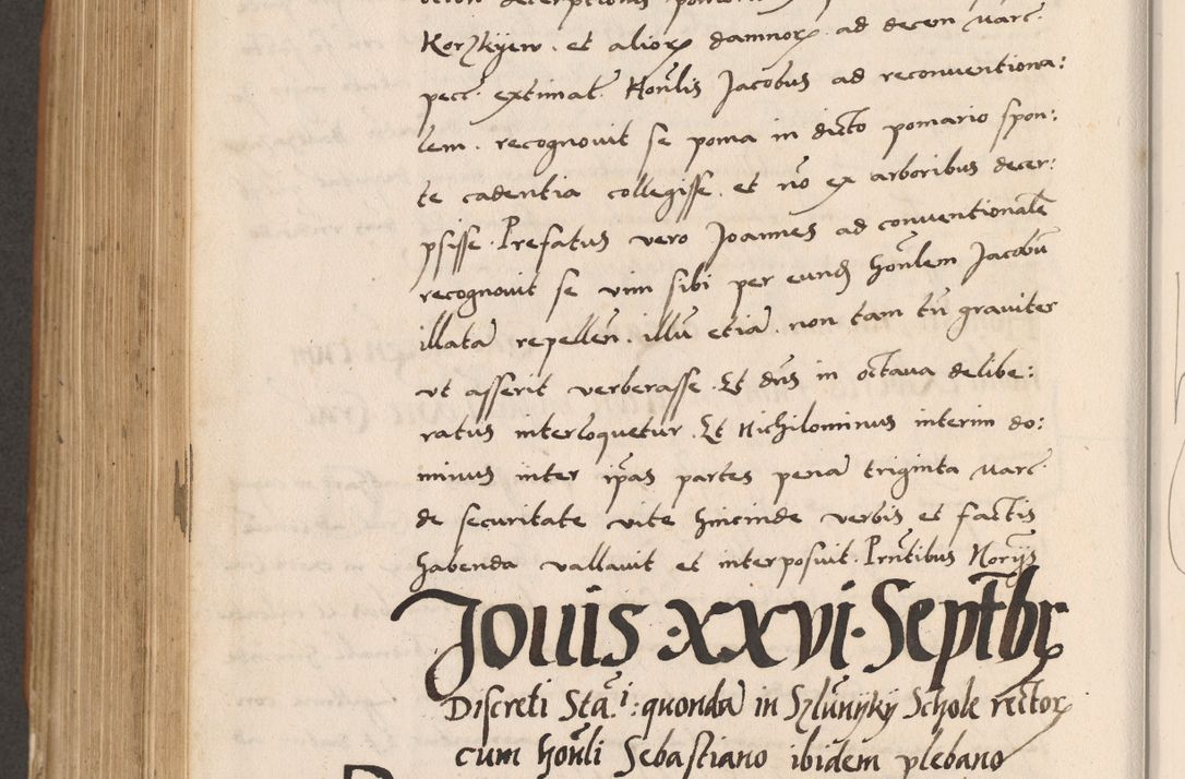 Zdjęcie nr 742 dla obiektu archiwalnego: Acta actorum causarum, sentenciarum tam diffinitivarum quam interlocutoriarum et obligacionum coram reverendo domino Petro Mischkowski custode Kielcensi, canonico vicarioque in spiritualibus generali Cracoviensi ad annum Domini millesimum quingentesimum octavum, cuius indicio est sexta, pontificatus sanctissimi in Christo patris et domini nostri domini Pauli divina providencia pape tercii feliciter moderni, anno coronacionis quarto decimo continuantur