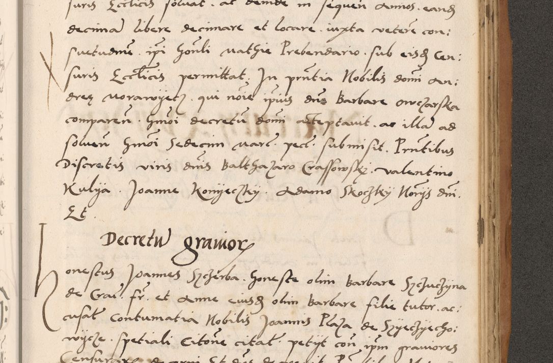 Zdjęcie nr 739 dla obiektu archiwalnego: Acta actorum causarum, sentenciarum tam diffinitivarum quam interlocutoriarum et obligacionum coram reverendo domino Petro Mischkowski custode Kielcensi, canonico vicarioque in spiritualibus generali Cracoviensi ad annum Domini millesimum quingentesimum octavum, cuius indicio est sexta, pontificatus sanctissimi in Christo patris et domini nostri domini Pauli divina providencia pape tercii feliciter moderni, anno coronacionis quarto decimo continuantur
