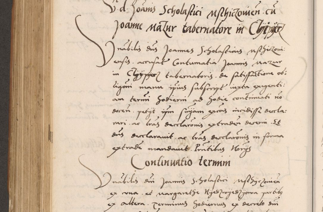 Zdjęcie nr 734 dla obiektu archiwalnego: Acta actorum causarum, sentenciarum tam diffinitivarum quam interlocutoriarum et obligacionum coram reverendo domino Petro Mischkowski custode Kielcensi, canonico vicarioque in spiritualibus generali Cracoviensi ad annum Domini millesimum quingentesimum octavum, cuius indicio est sexta, pontificatus sanctissimi in Christo patris et domini nostri domini Pauli divina providencia pape tercii feliciter moderni, anno coronacionis quarto decimo continuantur