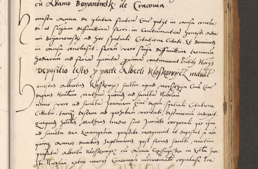 Zdjęcie nr 729 dla obiektu archiwalnego: Acta actorum causarum, sentenciarum tam diffinitivarum quam interlocutoriarum et obligacionum coram reverendo domino Petro Mischkowski custode Kielcensi, canonico vicarioque in spiritualibus generali Cracoviensi ad annum Domini millesimum quingentesimum octavum, cuius indicio est sexta, pontificatus sanctissimi in Christo patris et domini nostri domini Pauli divina providencia pape tercii feliciter moderni, anno coronacionis quarto decimo continuantur