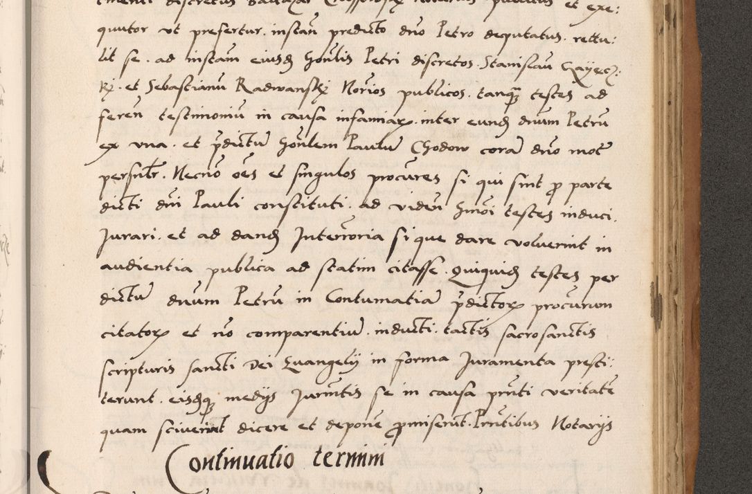Zdjęcie nr 725 dla obiektu archiwalnego: Acta actorum causarum, sentenciarum tam diffinitivarum quam interlocutoriarum et obligacionum coram reverendo domino Petro Mischkowski custode Kielcensi, canonico vicarioque in spiritualibus generali Cracoviensi ad annum Domini millesimum quingentesimum octavum, cuius indicio est sexta, pontificatus sanctissimi in Christo patris et domini nostri domini Pauli divina providencia pape tercii feliciter moderni, anno coronacionis quarto decimo continuantur