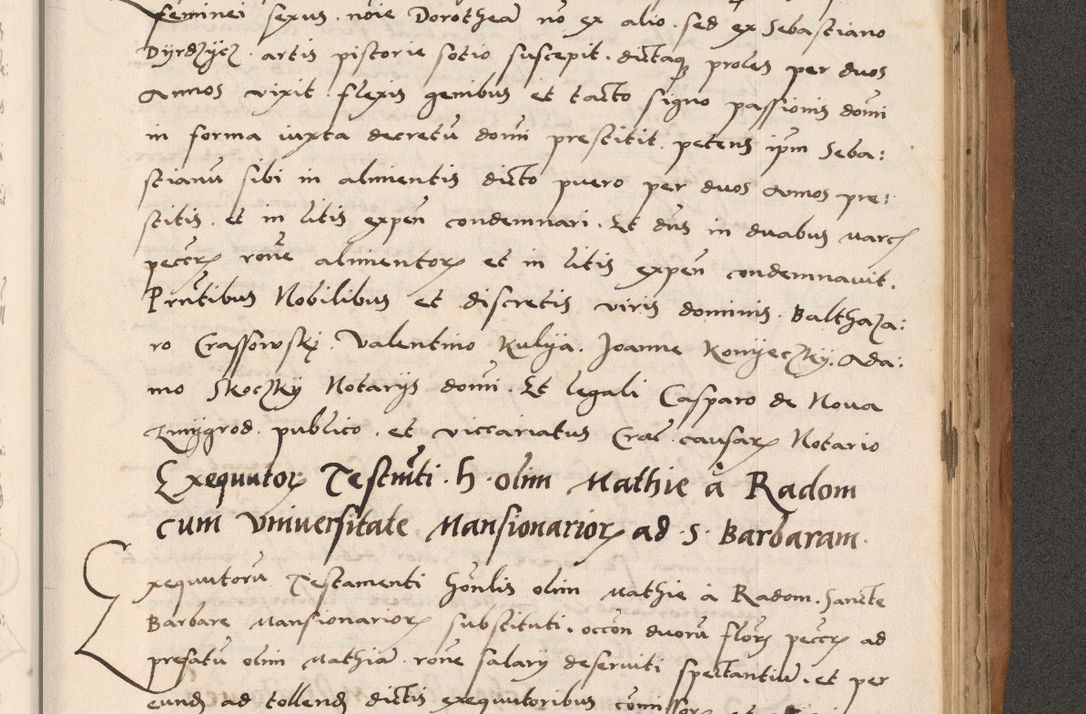 Zdjęcie nr 719 dla obiektu archiwalnego: Acta actorum causarum, sentenciarum tam diffinitivarum quam interlocutoriarum et obligacionum coram reverendo domino Petro Mischkowski custode Kielcensi, canonico vicarioque in spiritualibus generali Cracoviensi ad annum Domini millesimum quingentesimum octavum, cuius indicio est sexta, pontificatus sanctissimi in Christo patris et domini nostri domini Pauli divina providencia pape tercii feliciter moderni, anno coronacionis quarto decimo continuantur