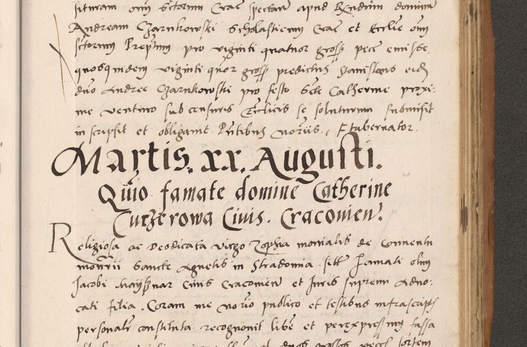 Zdjęcie nr 707 dla obiektu archiwalnego: Acta actorum causarum, sentenciarum tam diffinitivarum quam interlocutoriarum et obligacionum coram reverendo domino Petro Mischkowski custode Kielcensi, canonico vicarioque in spiritualibus generali Cracoviensi ad annum Domini millesimum quingentesimum octavum, cuius indicio est sexta, pontificatus sanctissimi in Christo patris et domini nostri domini Pauli divina providencia pape tercii feliciter moderni, anno coronacionis quarto decimo continuantur