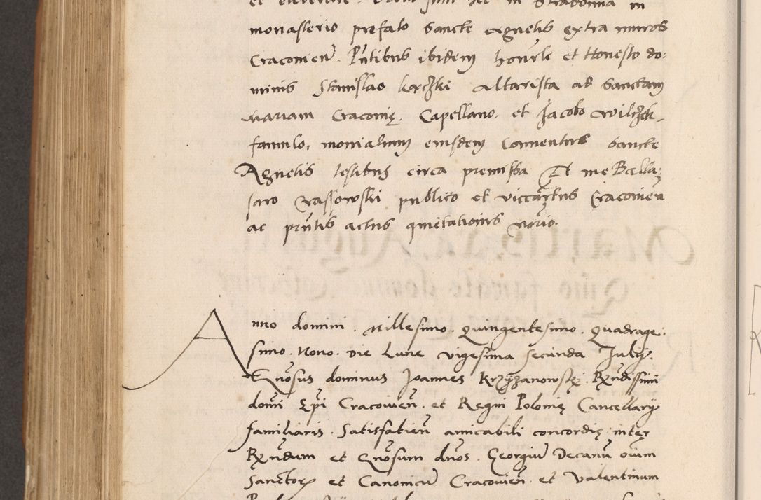 Zdjęcie nr 708 dla obiektu archiwalnego: Acta actorum causarum, sentenciarum tam diffinitivarum quam interlocutoriarum et obligacionum coram reverendo domino Petro Mischkowski custode Kielcensi, canonico vicarioque in spiritualibus generali Cracoviensi ad annum Domini millesimum quingentesimum octavum, cuius indicio est sexta, pontificatus sanctissimi in Christo patris et domini nostri domini Pauli divina providencia pape tercii feliciter moderni, anno coronacionis quarto decimo continuantur