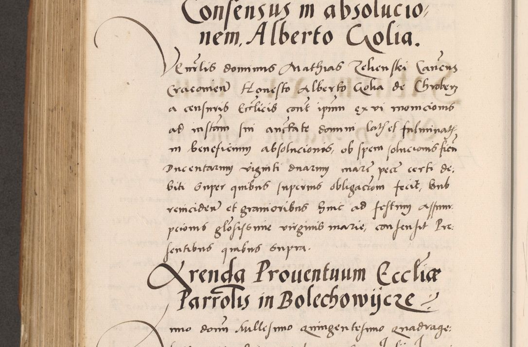 Zdjęcie nr 692 dla obiektu archiwalnego: Acta actorum causarum, sentenciarum tam diffinitivarum quam interlocutoriarum et obligacionum coram reverendo domino Petro Mischkowski custode Kielcensi, canonico vicarioque in spiritualibus generali Cracoviensi ad annum Domini millesimum quingentesimum octavum, cuius indicio est sexta, pontificatus sanctissimi in Christo patris et domini nostri domini Pauli divina providencia pape tercii feliciter moderni, anno coronacionis quarto decimo continuantur