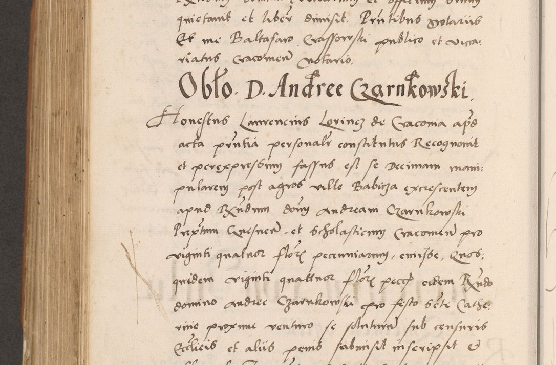 Zdjęcie nr 688 dla obiektu archiwalnego: Acta actorum causarum, sentenciarum tam diffinitivarum quam interlocutoriarum et obligacionum coram reverendo domino Petro Mischkowski custode Kielcensi, canonico vicarioque in spiritualibus generali Cracoviensi ad annum Domini millesimum quingentesimum octavum, cuius indicio est sexta, pontificatus sanctissimi in Christo patris et domini nostri domini Pauli divina providencia pape tercii feliciter moderni, anno coronacionis quarto decimo continuantur
