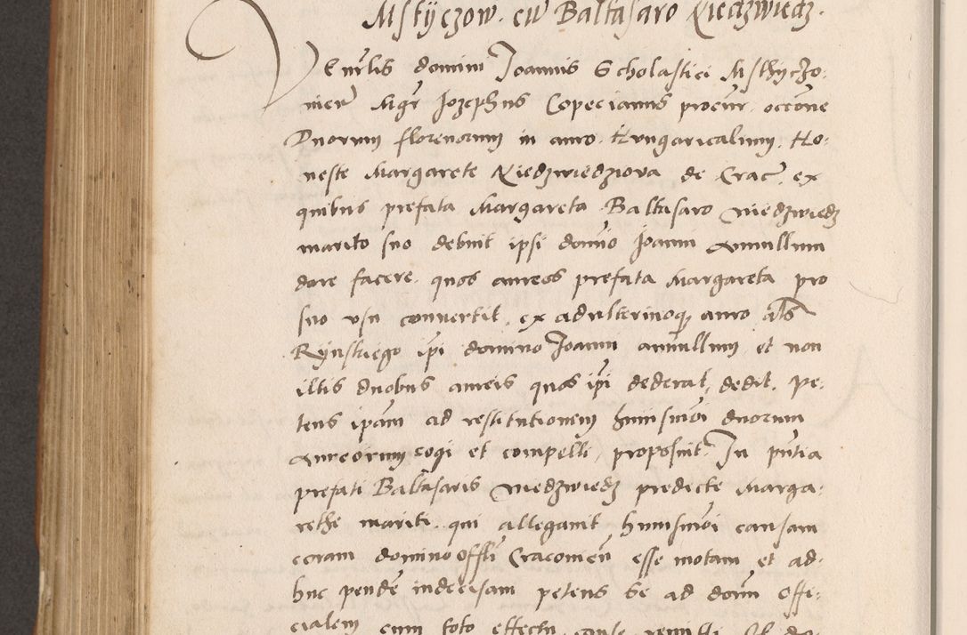 Zdjęcie nr 684 dla obiektu archiwalnego: Acta actorum causarum, sentenciarum tam diffinitivarum quam interlocutoriarum et obligacionum coram reverendo domino Petro Mischkowski custode Kielcensi, canonico vicarioque in spiritualibus generali Cracoviensi ad annum Domini millesimum quingentesimum octavum, cuius indicio est sexta, pontificatus sanctissimi in Christo patris et domini nostri domini Pauli divina providencia pape tercii feliciter moderni, anno coronacionis quarto decimo continuantur